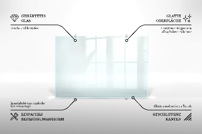 Spritzschutz für die Küche aus transparentem Hartglas