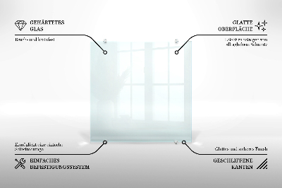 Spritzschutz für die Küche aus transparentem Hartglas