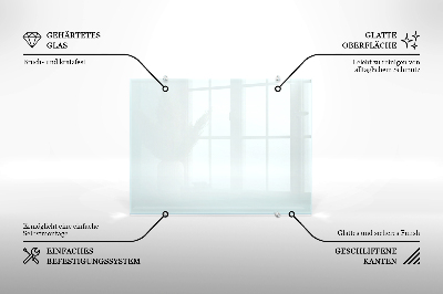 Spritzschutz für die Küche aus transparentem Hartglas