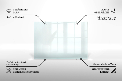 Spritzschutz für die Küche aus transparentem Hartglas