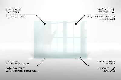 Spritzschutz für die Küche aus transparentem Hartglas