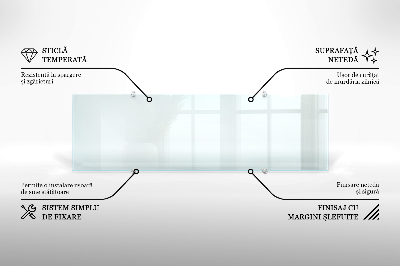 Spritzschutz für die Küche aus transparentem Hartglas