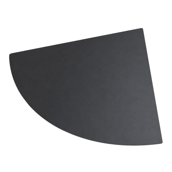 Bodenschutzmatte für Grill in Viertelkreisform 100x100 cm
