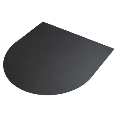 Feuerfeste Grillunterlage Semiovale 80x70 cm