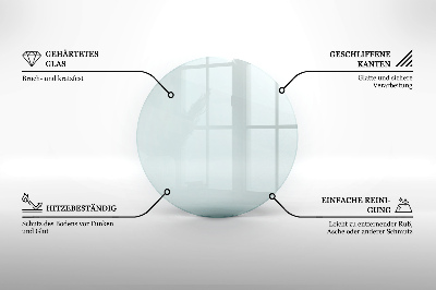 Funkenschutzplatte Glas transparent