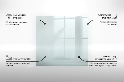 Glasplatte für Kamin transparent