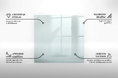 Glasplatte für Kamin transparent