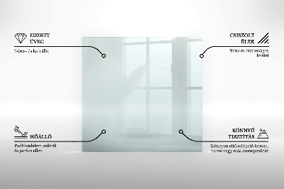 Glasplatte für Kamin transparent