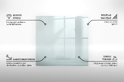 Glasplatte für Kamin transparent