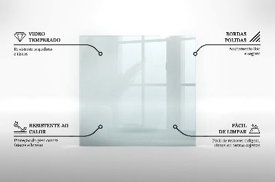Glasplatte für Kamin transparent