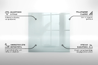 Glasplatte für Kamin transparent