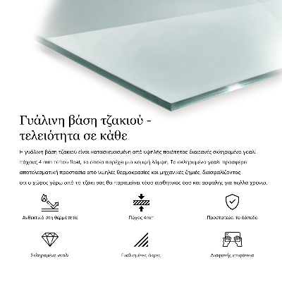 Glasplatte für Kamin transparent