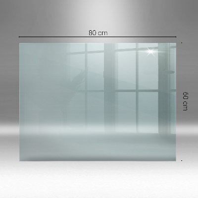 Glasplatte für Kamin transparent