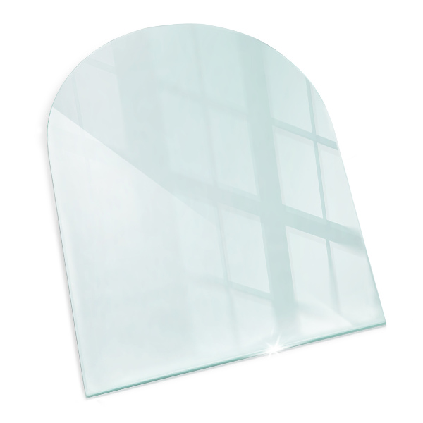 Glasplatte für Öfen transparent