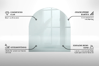 Glasplatte für Öfen transparent