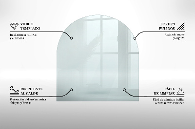 Glasplatte für Öfen transparent