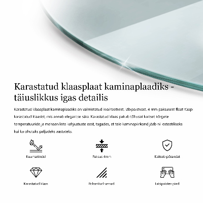 Glasplatte für Öfen transparent