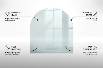 Glasplatte für Öfen transparent