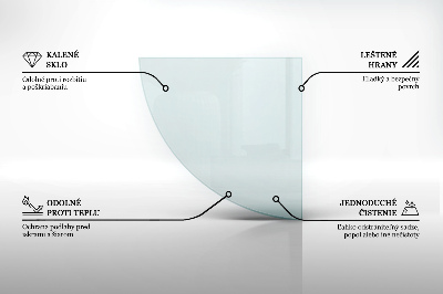 Kamin Glasplatte transparent