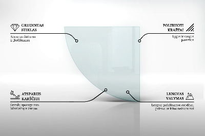 Kamin Glasplatte transparent