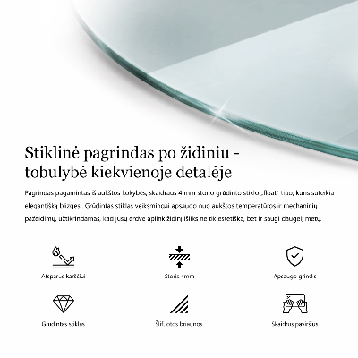 Kamin Glasplatte transparent