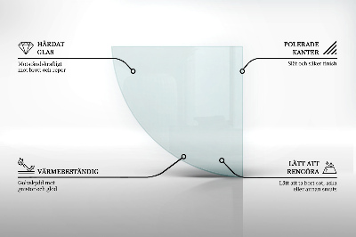 Kamin Glasplatte transparent