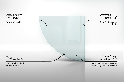 Kamin Glasplatte transparent