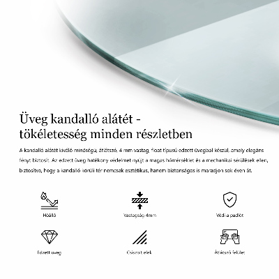 Kamin Glasplatte transparent