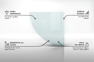 Kamin Glasplatte transparent
