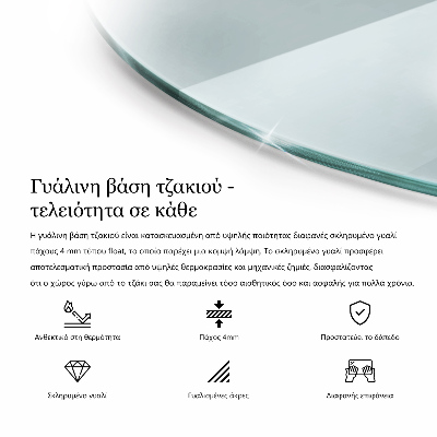 Kamin Glasplatte transparent