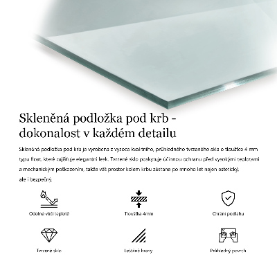 Sechseckiges Glasplatte für Kamin transparentes