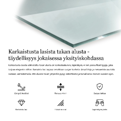 Sechseckiges Glasplatte für Kamin transparentes