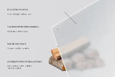 Halbovale Kamin-Glasplatte halbtransparent