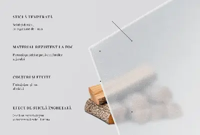 Halbovale Kamin-Glasplatte halbtransparent