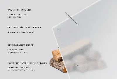 Runde halbtransparente Glasplatte für Öfen