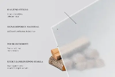 Runde halbtransparente Glasplatte für Öfen