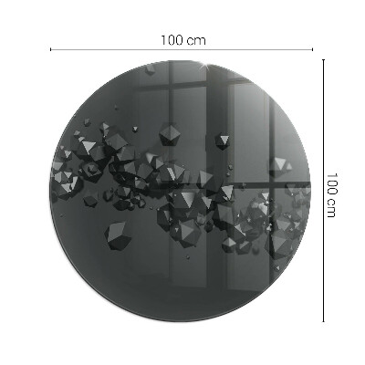 Glasplatte für Öfen Abstrakte Wolke aus Festkörpern