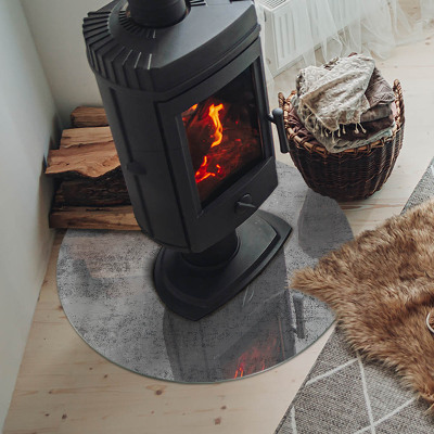 Runde Kamin Glasplatte Abstrakte Hintergrundtextur