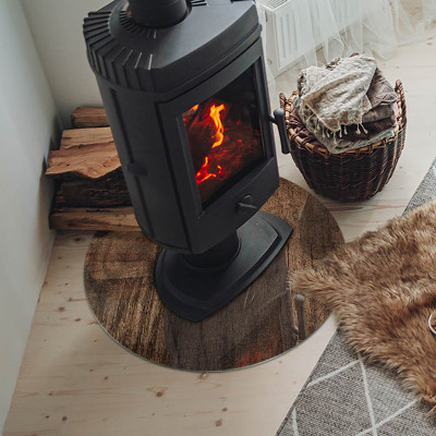 Glasplatte für Öfen Natürliches Holzmuster