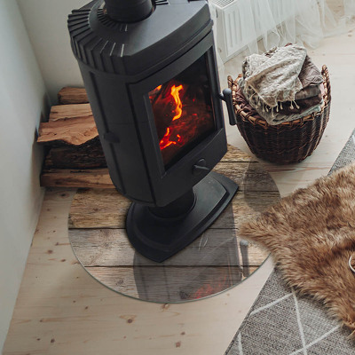 Glasplatte für Öfen Holzbrett im Layout