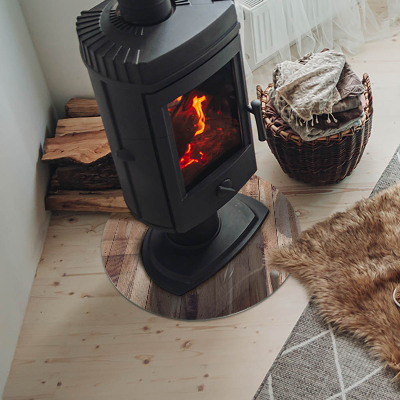 Glasplatte für Öfen Holzbrett im Layout