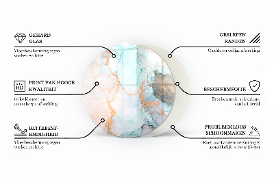 Glasplatte für Öfen Holzbrett im Layout