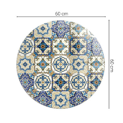 Glasplatte für Öfen Mosaikmuster mit Blumen