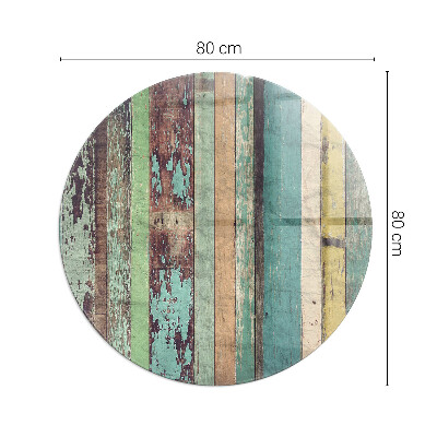 Runde Kamin Glasplatte Bretter in verschiedenen Farbtönen