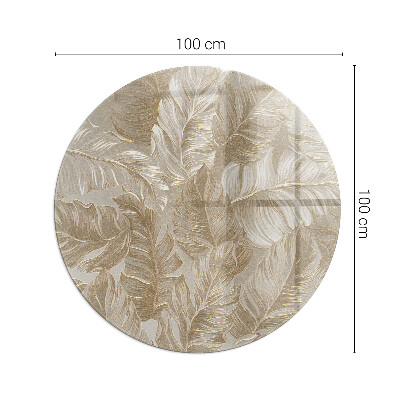 Glasplatte für Öfen Blätter in dezenten Mustern