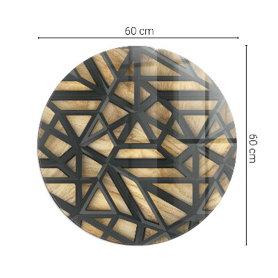 Glasplatte für Öfen Geometrie mit Holz