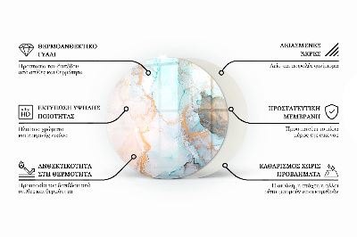 Glasplatte für Öfen Abstraktes geometrisches Muster