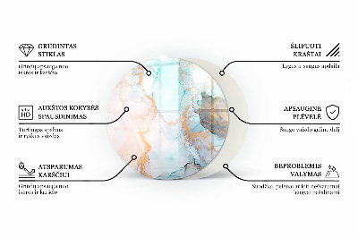 Glasplatte für Öfen Abstraktes geometrisches Muster