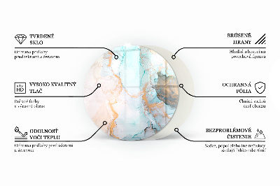 Glasplatte für Öfen Abstraktes geometrisches Muster