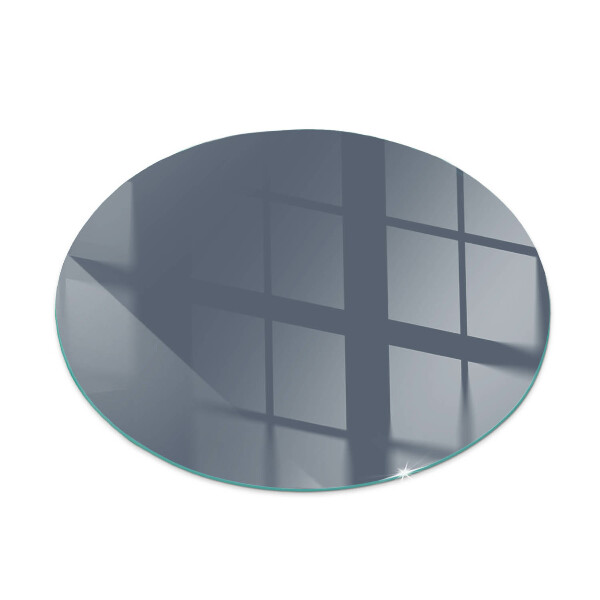 Runde Kamin Glasplatte Farbe Dunkelblau